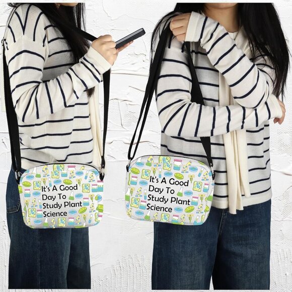 Durable Water-Resistant Crossbody Purse - Ideal for Plant Lovers and Scientists - Picture 7 of 7